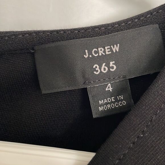 J.Crew Black Ruched Sheath Dress - Picture 3 of 5